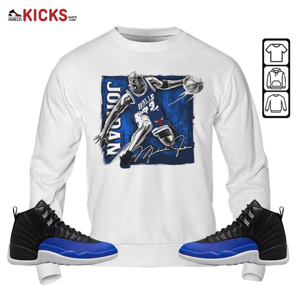 Last Dance Jordan Sneaker Shirt Match Hyper Royal 12s, Jordan 12 Hyper Royal MKO Hoodie Last Dance Jordan Sneaker Shirt Match Hyper Royal 12s, Jordan 12 Hyper Royal MKO Hoodie