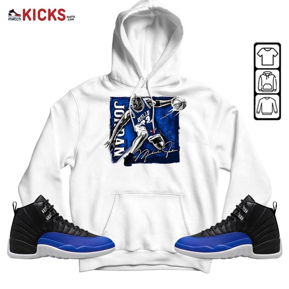 Last Dance Jordan Sneaker Shirt Match Hyper Royal 12s, Jordan 12 Hyper Royal MKO Hoodie Last Dance Jordan Sneaker Shirt Match Hyper Royal 12s, Jordan 12 Hyper Royal MKO Hoodie