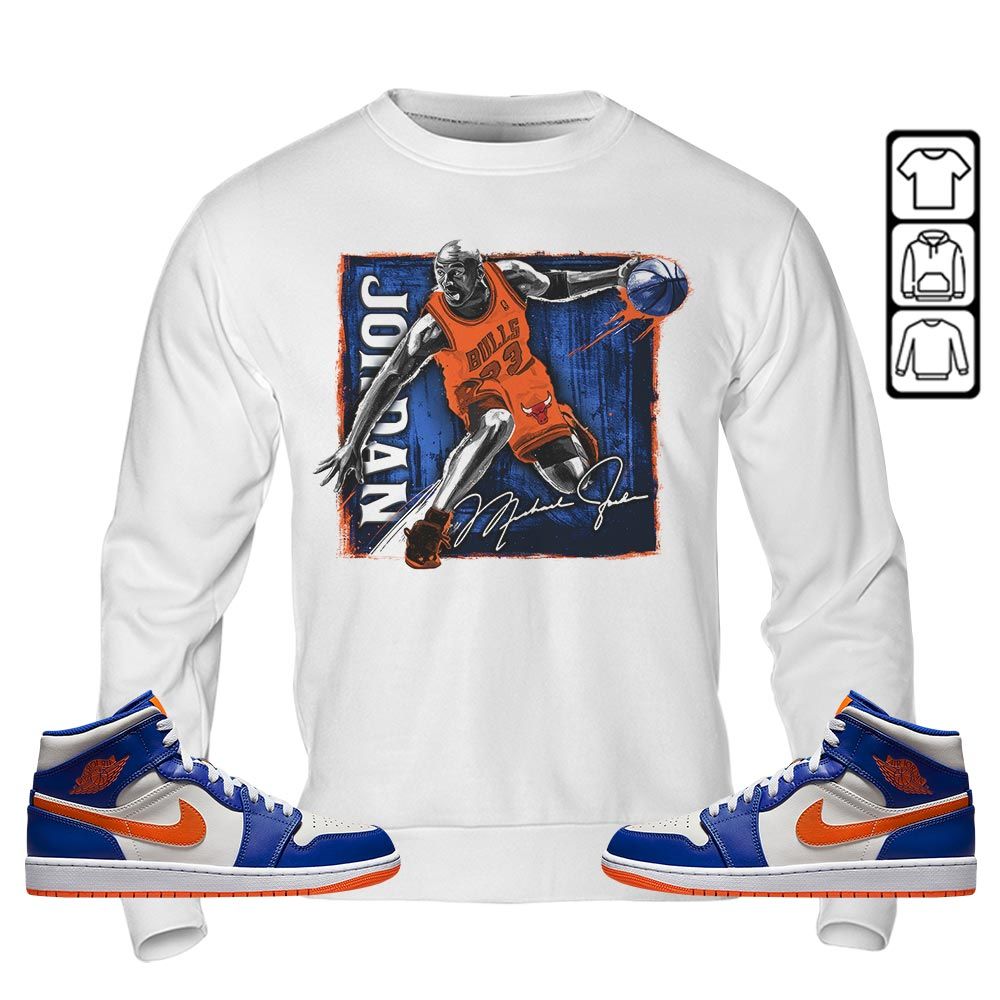 Last Dance Jordan Sneaker Shirt Match Mid Knicks 1s, Jordan 1 Mid Knicks MKO T-Shirt Last Dance Jordan Sneaker Shirt Match Mid Knicks 1s, Jordan 1 Mid Knicks MKO T-Shirt