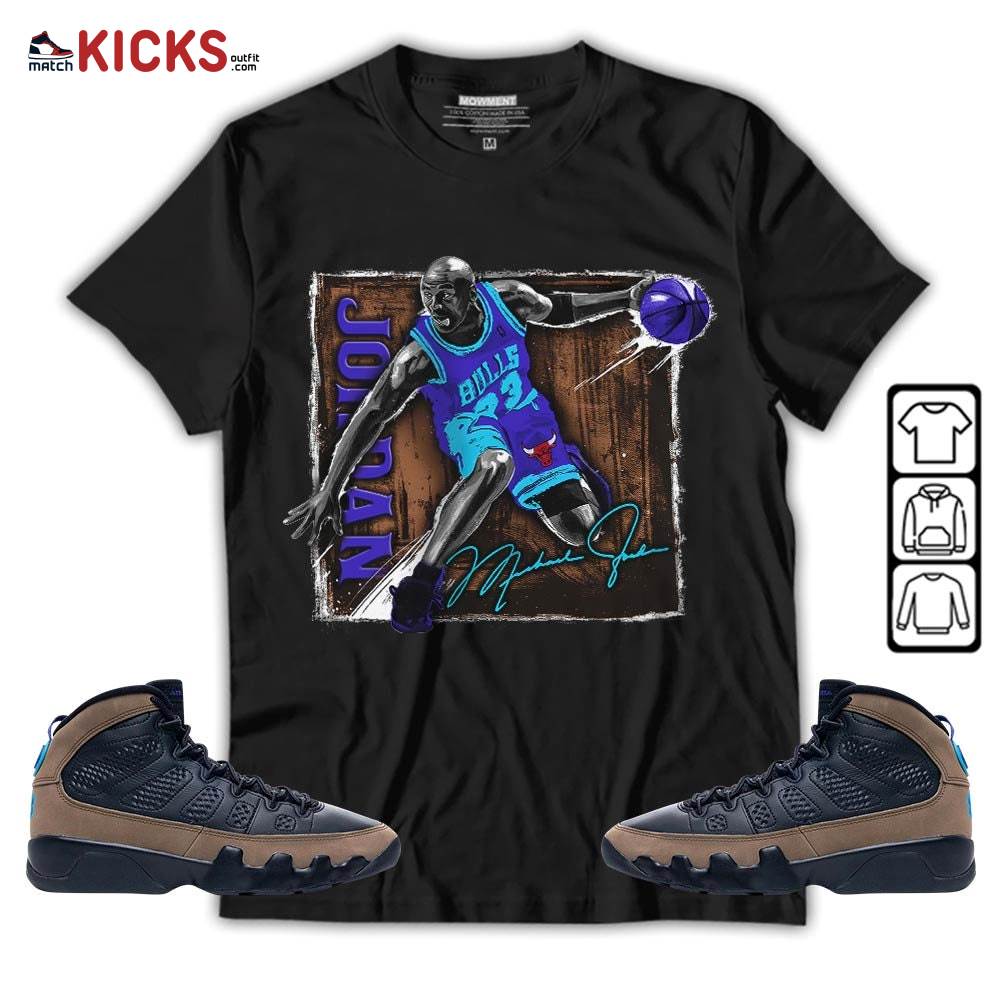 Last Dance Jordan Sneaker Shirt Match Olive Concord 9s, Jordan 9 Olive Concord MKO T-Shirt