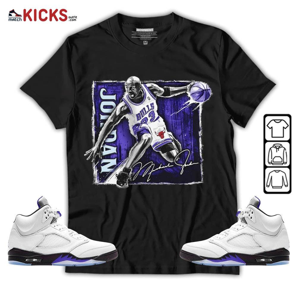 Last Dance Jordan Sneaker Shirt Match Retro Concord 5s, Jordan 5 Retro Concord MKO T-Shirt
