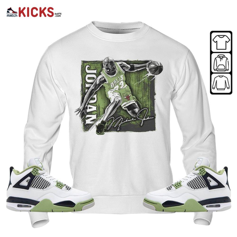 Last Dance Jordan Sneaker Shirt Match Retro Oil Green 4s, Jordan 4 Oil Green MKO Sweatshirt Last Dance Jordan Sneaker Shirt Match Retro Oil Green 4s, Jordan 4 Oil Green MKO Sweatshirt
