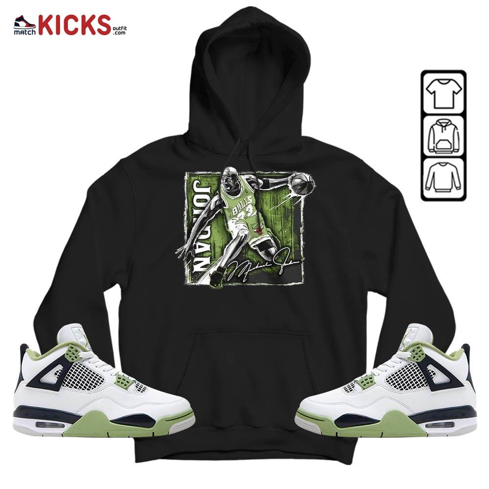 Last Dance Jordan Sneaker Shirt Match Retro Oil Green 4s, Jordan 4 Oil Green MKO Sweatshirt Last Dance Jordan Sneaker Shirt Match Retro Oil Green 4s, Jordan 4 Oil Green MKO Sweatshirt