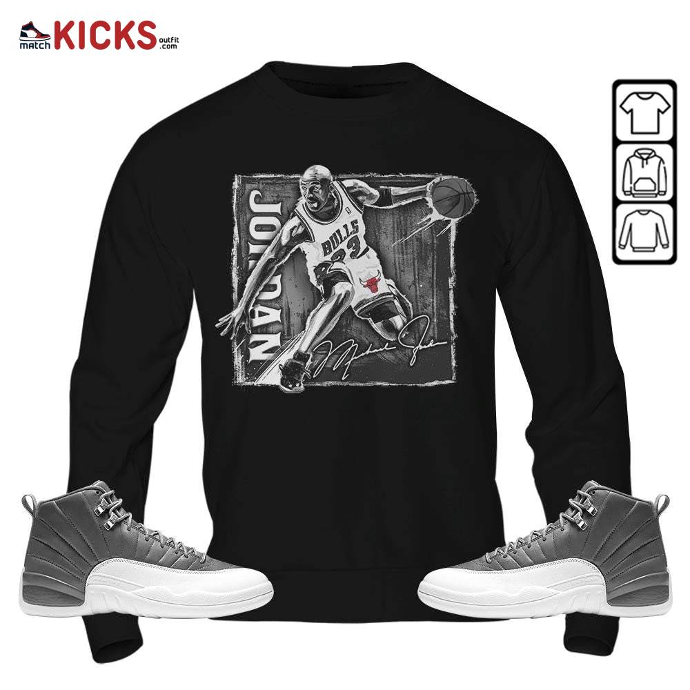 Last Dance Jordan Sneaker Shirt Match Retro Stealth 12s, Jordan 12 Retro Stealth MKO T-Shirt Last Dance Jordan Sneaker Shirt Match Retro Stealth 12s, Jordan 12 Retro Stealth MKO T-Shirt