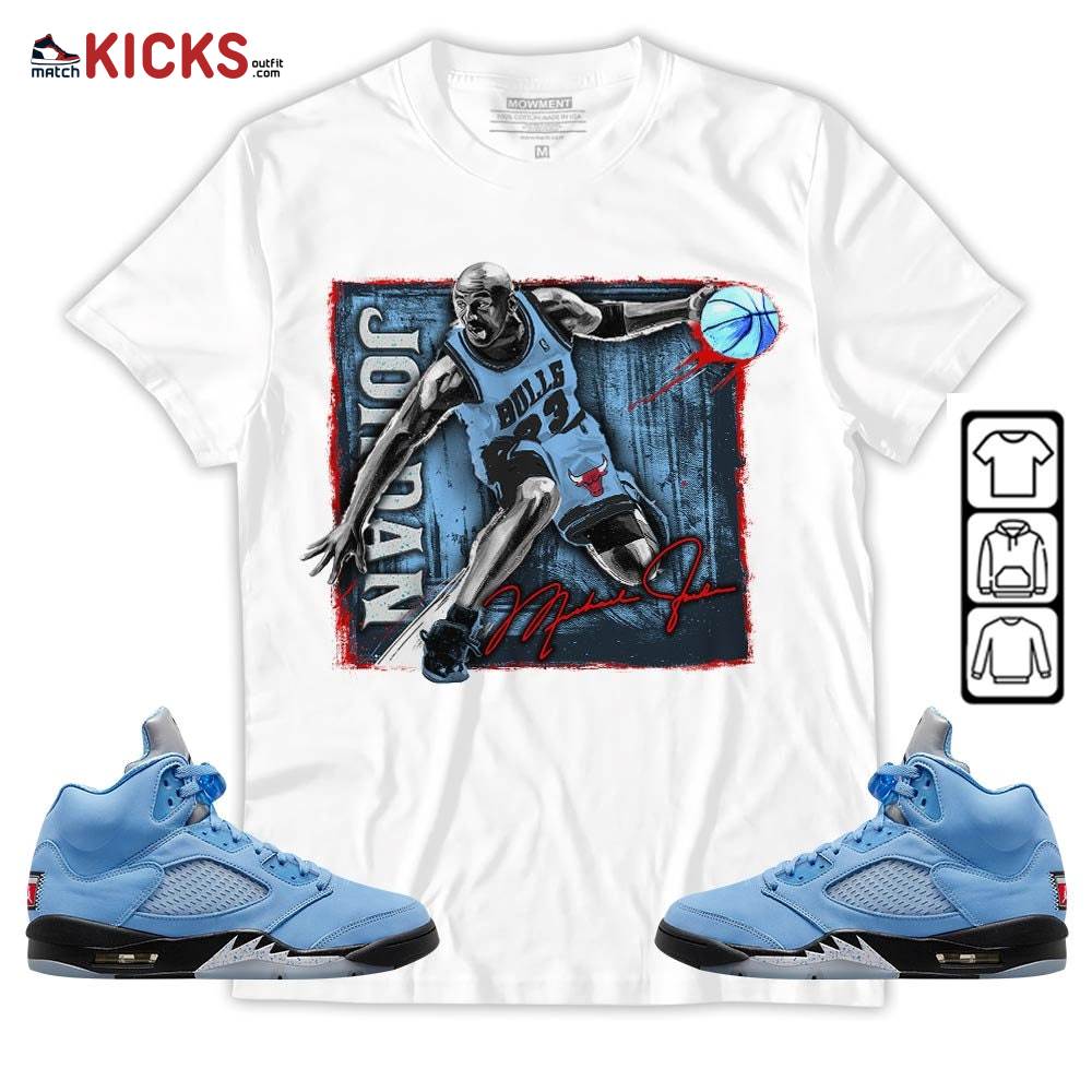 Last Dance Jordan Sneaker Shirt Match Retro University Blue 5s, Jordan 5 University Blue MKO T-Shirt Last Dance Jordan Sneaker Shirt Match Retro University Blue 5s, Jordan 5 University Blue MKO T-Shirt