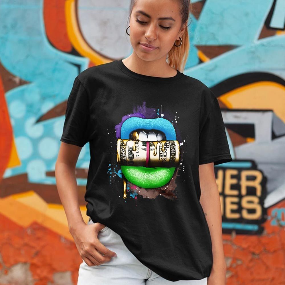 Lips with Money Sneaker Shirt Match AF 1 Low SP Pink Prime, Air Force 1 Undefeated Pink Prime MKO T-Shirt Lips with Money Sneaker Shirt Match AF 1 Low SP Pink Prime, Air Force 1 Undefeated Pink Prime MKO T-Shirt