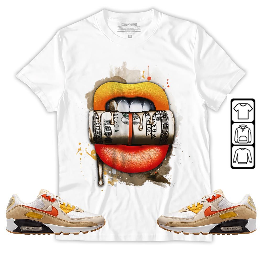 Lips with Money Sneaker Shirt Match Max 90 Barometer, Air Max 90 Air Pressure MKO Sweatshirt