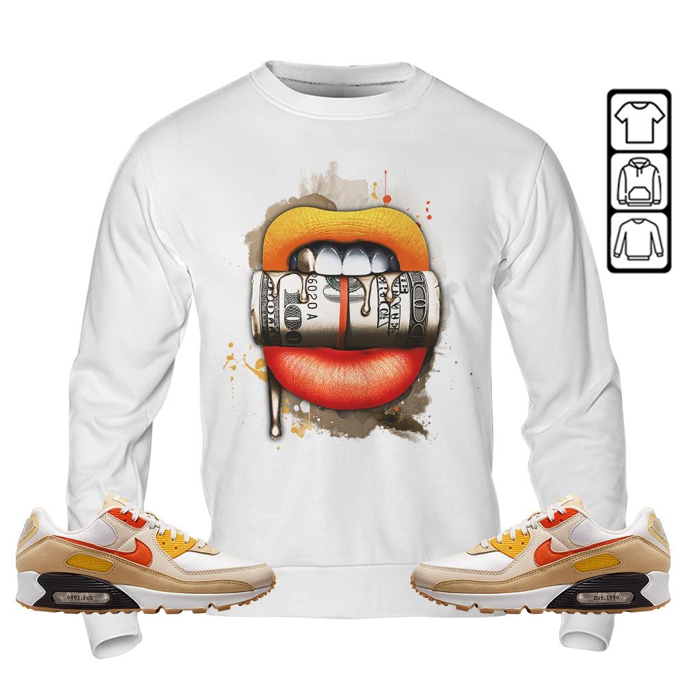 Lips with Money Sneaker Shirt Match Max 90 Barometer, Air Max 90 Air Pressure MKO Sweatshirt Lips with Money Sneaker Shirt Match Max 90 Barometer, Air Max 90 Air Pressure MKO Sweatshirt