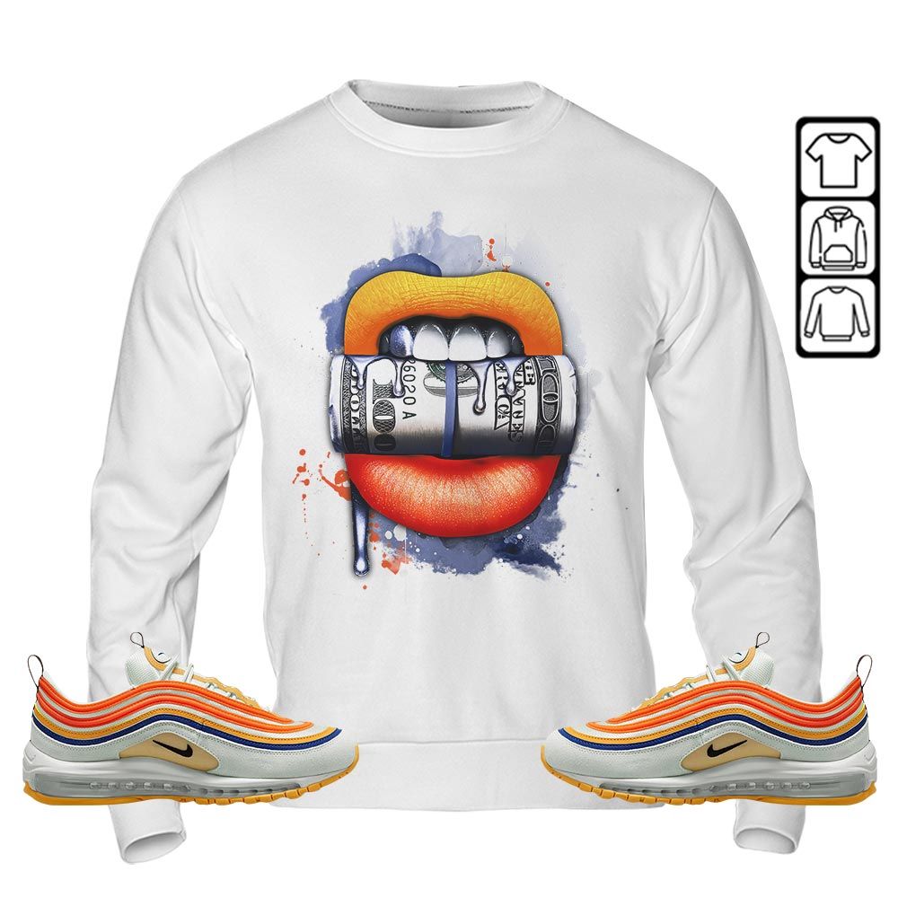 Lips with Money Sneaker Shirt Match Max 97 Frank Rudy, Air Max 97 SE Air Pressure MKO T-Shirt Lips with Money Sneaker Shirt Match Max 97 Frank Rudy, Air Max 97 SE Air Pressure MKO T-Shirt