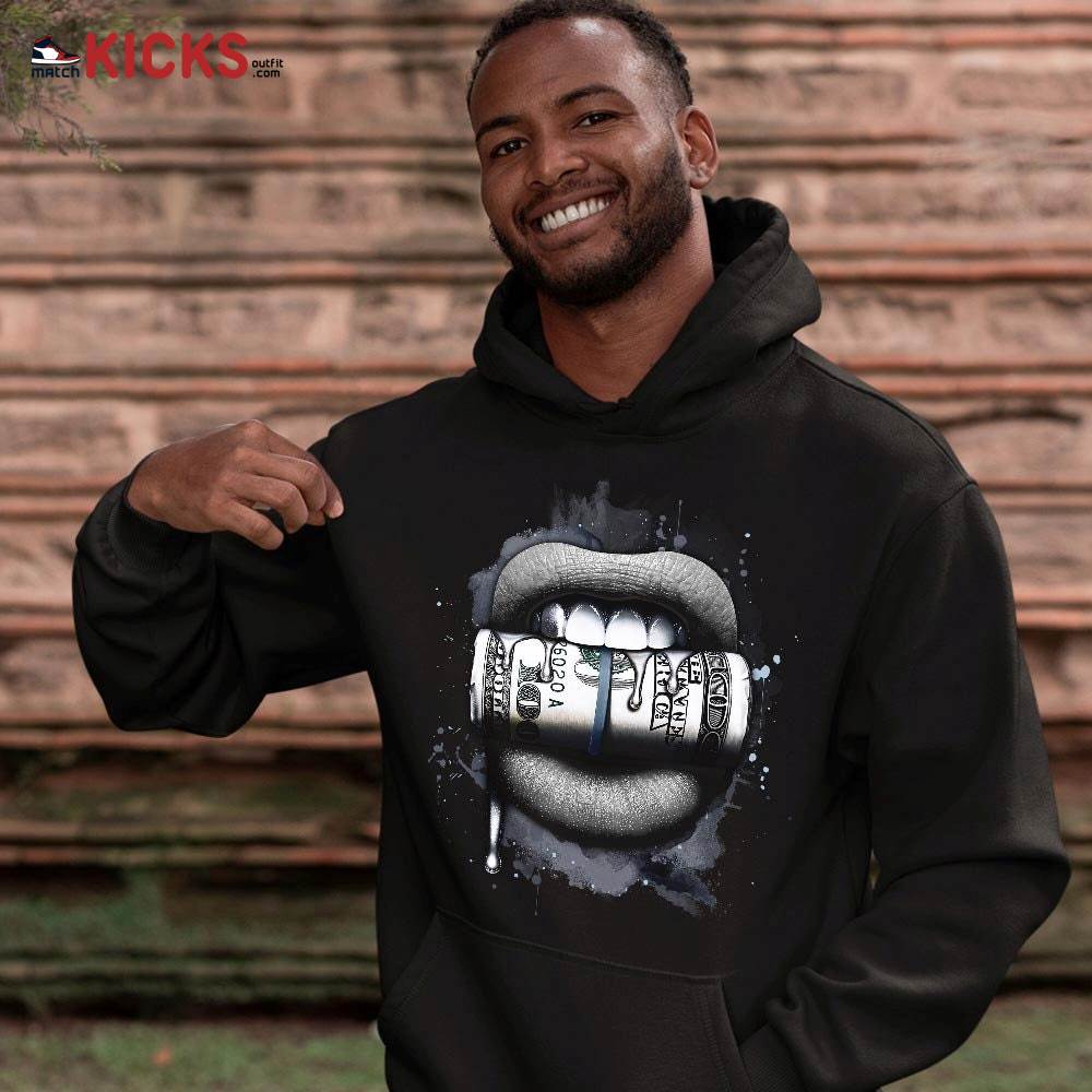 Lips with Money Sneaker Shirt Match Retro Cool Grey 6s, Jordan 6 Cool Grey MKO T-Shirt Lips with Money Sneaker Shirt Match Retro Cool Grey 6s, Jordan 6 Cool Grey MKO T-Shirt