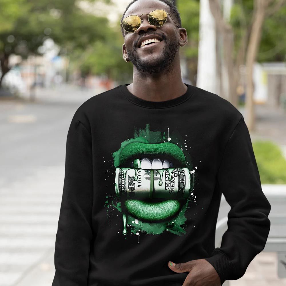 Lips with Money Sneaker Shirt Match SP Pine Green, Air Ship SP Pine Green MKO T-Shirt Lips with Money Sneaker Shirt Match SP Pine Green, Air Ship SP Pine Green MKO T-Shirt