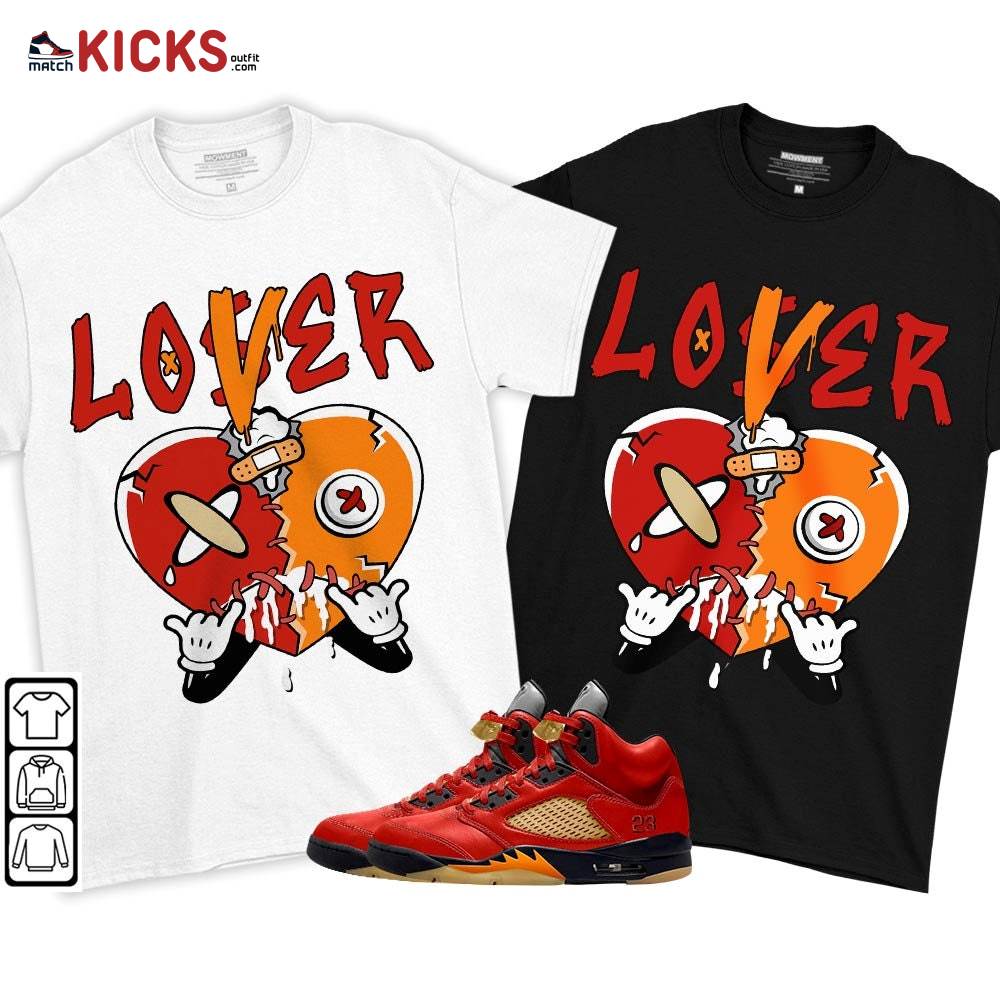 Loser Lover Drip Heart Sneaker Shirt Match 5 Dunk On Mars, Jordan 5 Mars For Her MKO T-Shirt Loser Lover Drip Heart Sneaker Shirt Match 5 Dunk On Mars, Jordan 5 Mars For Her MKO T-Shirt