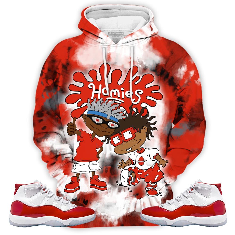 Love Tiedye Homies Rugrats Melanin Sneaker Shirt Match Cherry 11S, Jordan 11 Retro Cherry Hoodie Sweatshirt Tee All Over Print MKO Shirt Love Tiedye Homies Rugrats Melanin Sneaker Shirt Match Cherry 11S, Jordan 11 Retro Cherry Hoodie Sweatshirt Tee All Over Print MKO Shirt