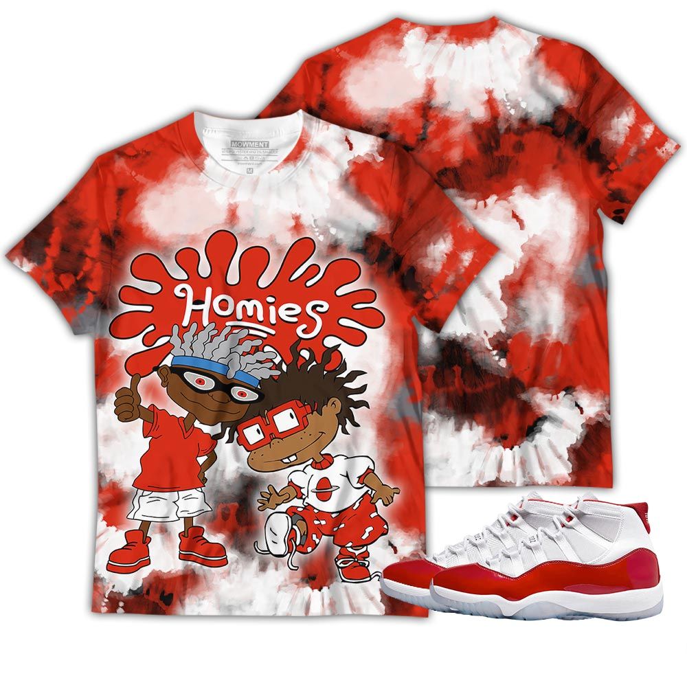 Love Tiedye Homies Rugrats Melanin Sneaker Shirt Match Cherry 11S, Jordan 11 Retro Cherry Hoodie Sweatshirt Tee All Over Print MKO Shirt Love Tiedye Homies Rugrats Melanin Sneaker Shirt Match Cherry 11S, Jordan 11 Retro Cherry Hoodie Sweatshirt Tee All Over Print MKO Shirt