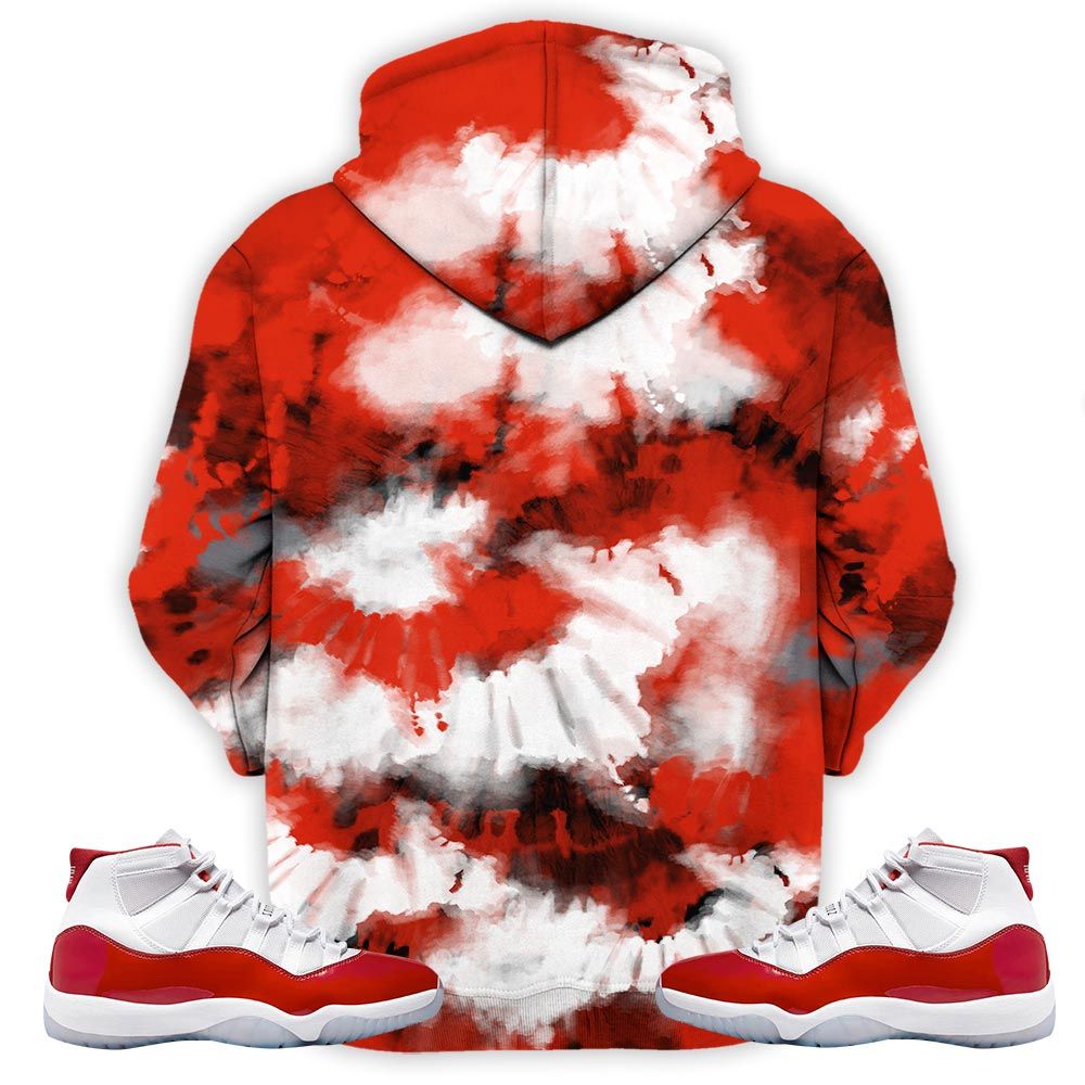 Love Tiedye Loser Lover Drip Heart Sneaker Shirt Match Cherry 11S, Jordan 11 Retro Cherry Hoodie Sweatshirt Tee All Over Print MKO Shirt