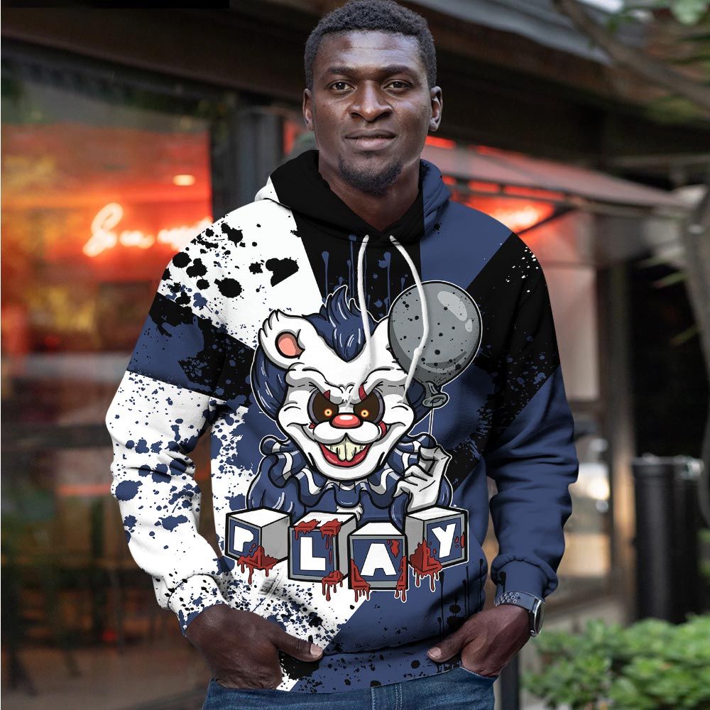 Lover Clown Play Dripping Sneaker Shirt Match Midnight Navy 4S, Jordan 4 Retro Midnight Navy Hoodie Sweatshirt Tee All Over Print MKO Shirt Lover Clown Play Dripping Sneaker Shirt Match Midnight Navy 4S, Jordan 4 Retro Midnight Navy Hoodie Sweatshirt Tee All Over Print MKO Shirt