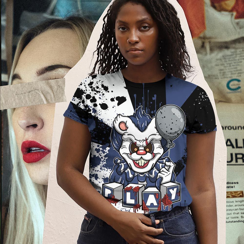 Lover Clown Play Dripping Sneaker Shirt Match Midnight Navy 4S, Jordan 4 Retro Midnight Navy Hoodie Sweatshirt Tee All Over Print MKO Shirt Lover Clown Play Dripping Sneaker Shirt Match Midnight Navy 4S, Jordan 4 Retro Midnight Navy Hoodie Sweatshirt Tee All Over Print MKO Shirt