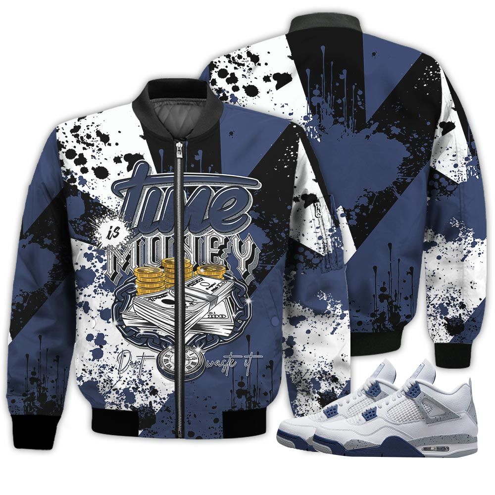 Lover Time Is Money Sneaker Shirt Match Midnight Navy 4S, Jordan 4 Retro Midnight Navy Hoodie Sweatshirt Tee All Over Print MKO Shirt Lover Time Is Money Sneaker Shirt Match Midnight Navy 4S, Jordan 4 Retro Midnight Navy Hoodie Sweatshirt Tee All Over Print MKO Shirt