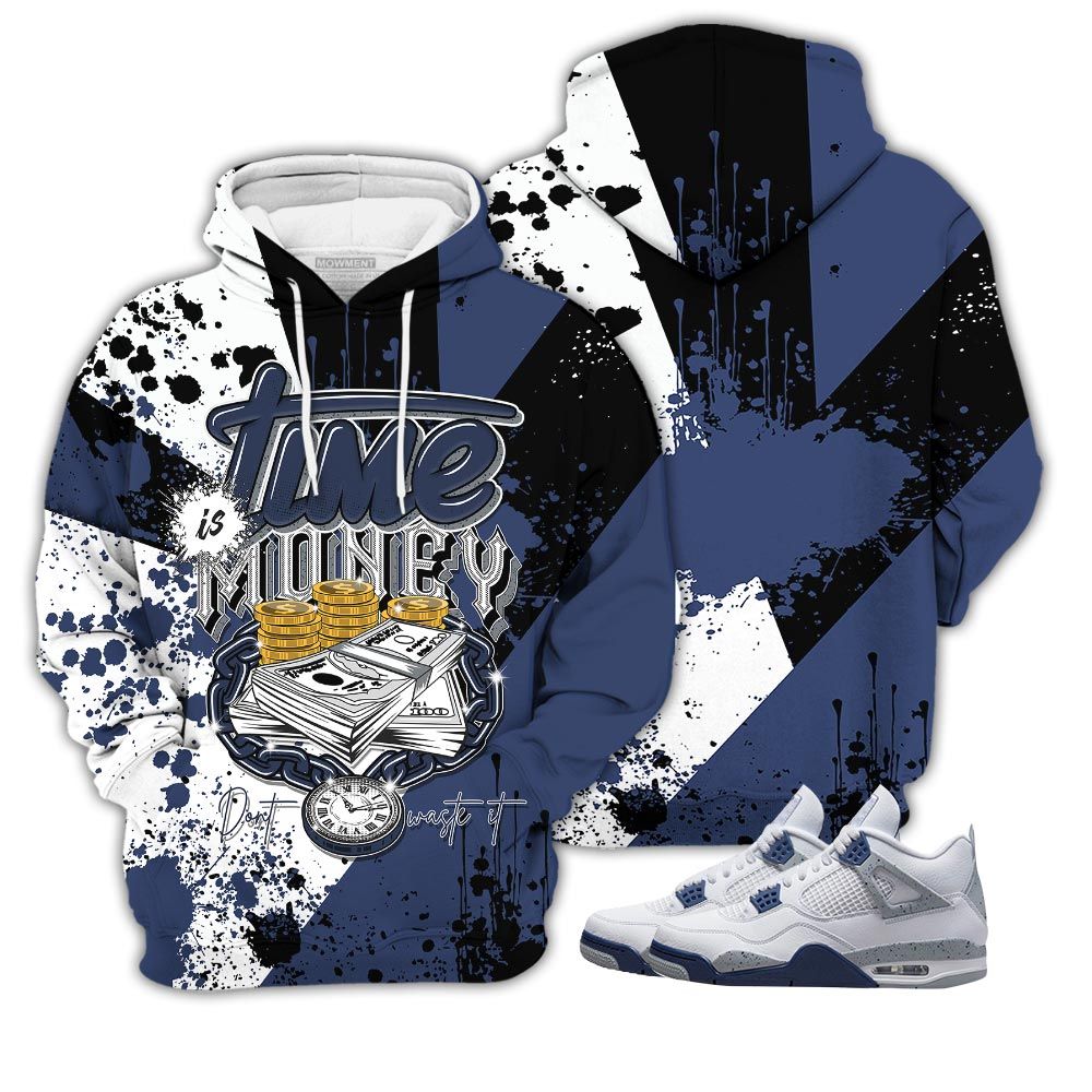 Lover Time Is Money Sneaker Shirt Match Midnight Navy 4S, Jordan 4 Retro Midnight Navy Hoodie Sweatshirt Tee All Over Print MKO Shirt Lover Time Is Money Sneaker Shirt Match Midnight Navy 4S, Jordan 4 Retro Midnight Navy Hoodie Sweatshirt Tee All Over Print MKO Shirt