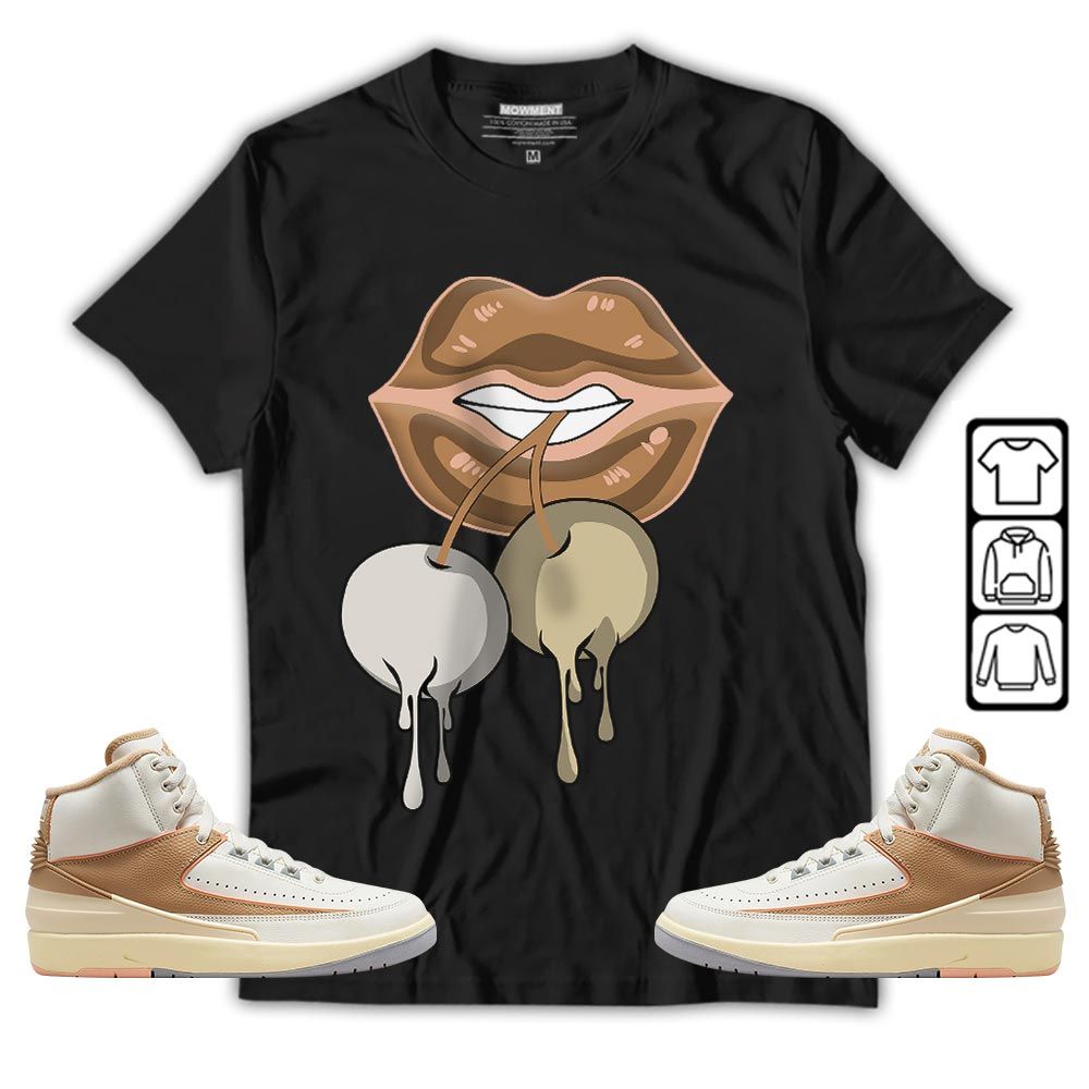 Luscious Lips Dripping Sneaker Shirt Match Retro Craft 2s, Jordan 2 Craft MKO T-Shirt