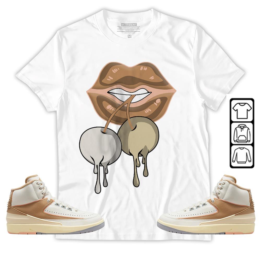 Luscious Lips Dripping Sneaker Shirt Match Retro Craft 2s, Jordan 2 Craft MKO T-Shirt