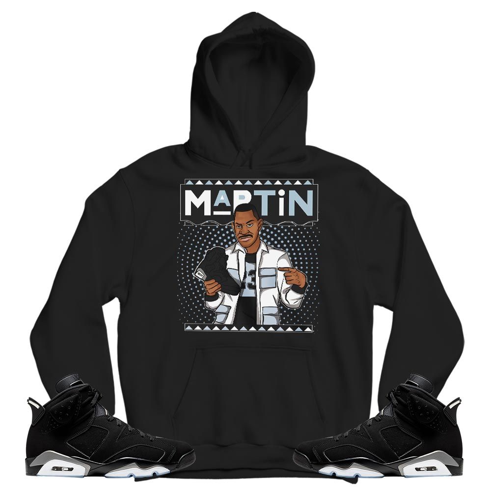 Marin Sneaker Shirt Match Black Chrome 6s, Jordan 6 Black Chrome MKO T-Shirt