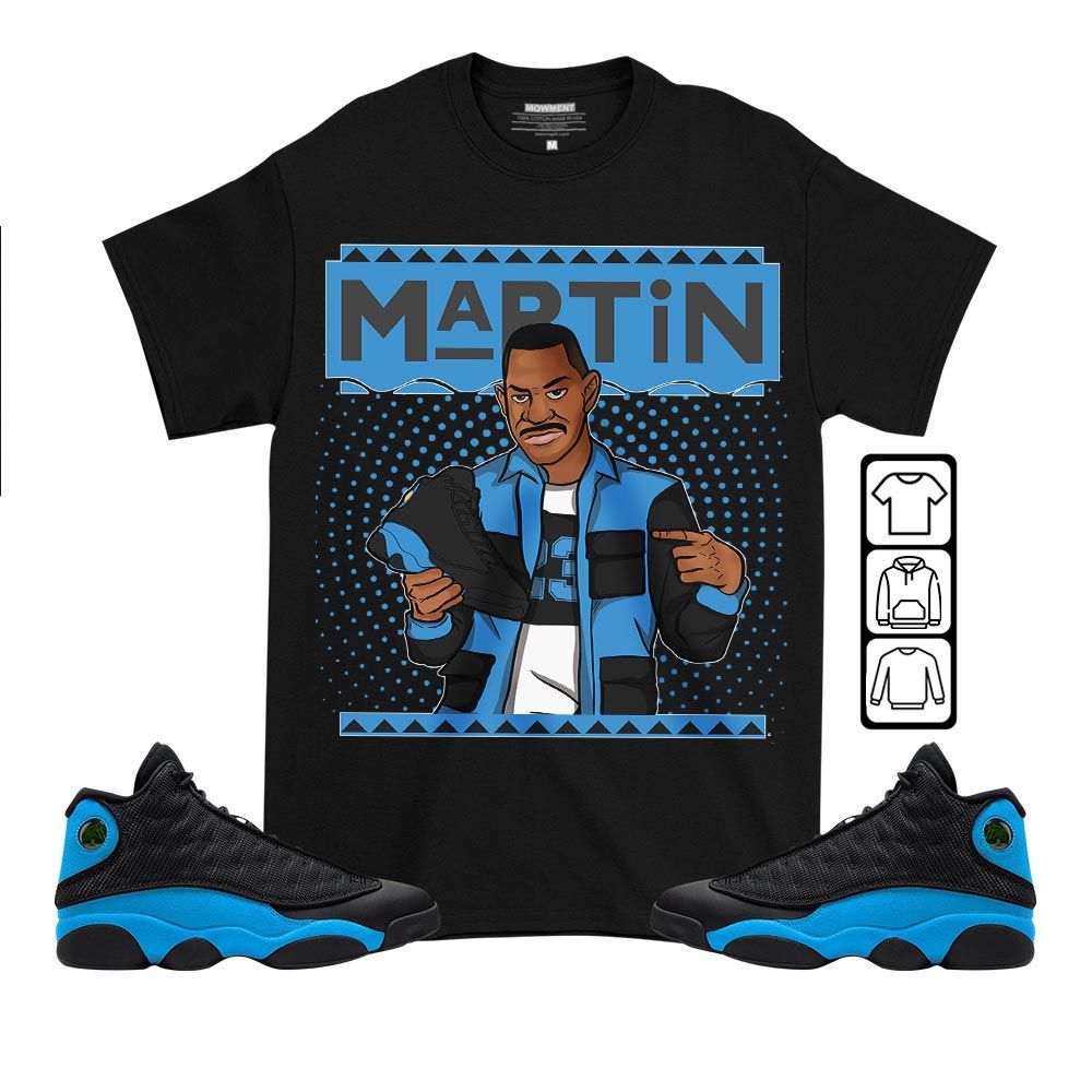 Marin Sneaker Shirt Match Black University Blue 13s, Jordan 13 Black University Blue 2022 MKO T-Shirt Marin Sneaker Shirt Match Black University Blue 13s, Jordan 13 Black University Blue 2022 MKO T-Shirt