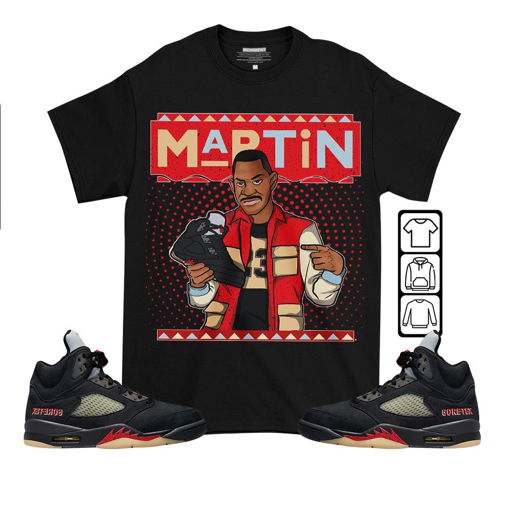 Marin Sneaker Shirt Match Gore-Tex 5s, Jordan 5 GORE-TEX Off Noir MKO T-Shirt Marin Sneaker Shirt Match Gore-Tex 5s, Jordan 5 GORE-TEX Off Noir MKO T-Shirt