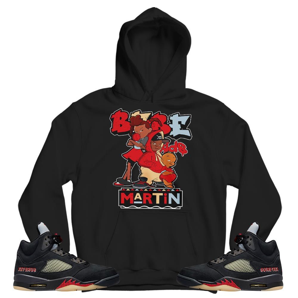 Martin Babes Kids 90s Melanin Sneaker Shirt Match Gore-Tex 5s, Jordan 5 GORE-TEX Off Noir MKO T-Shirt