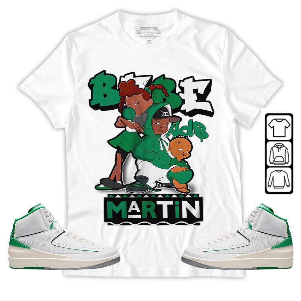 Martin Babes Kids 90s Melanin Sneaker Shirt Match Lucky Green 2s, Jordan 2 Lucky Green MKO T-Shirt Martin Babes Kids 90s Melanin Sneaker Shirt Match Lucky Green 2s, Jordan 2 Lucky Green MKO T-Shirt