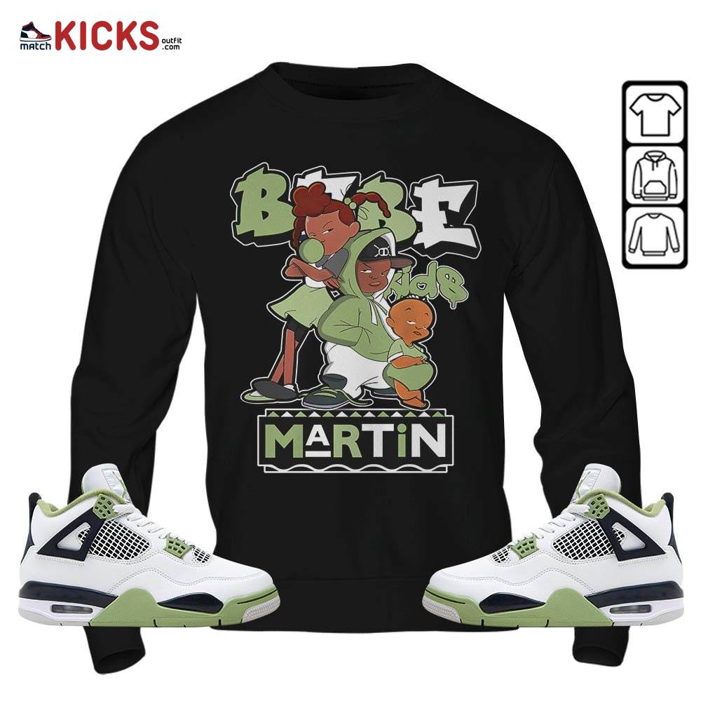 Martin Babe’s Kids 90s Melanin Sneaker Shirt Match Retro Oil Green 4s, Jordan 4 Oil Green MKO Sweatshirt Martin Babe’s Kids 90s Melanin Sneaker Shirt Match Retro Oil Green 4s, Jordan 4 Oil Green MKO Sweatshirt