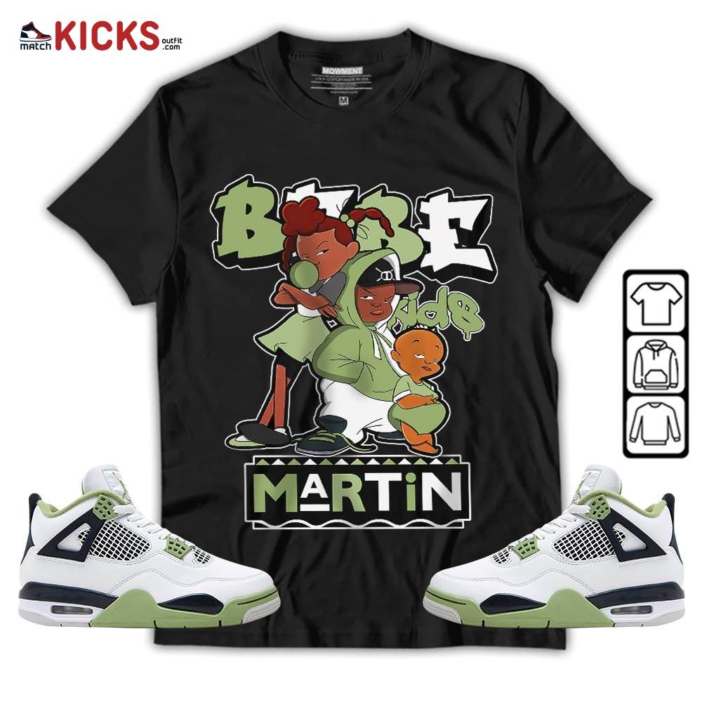 Martin Babe’s Kids 90s Melanin Sneaker Shirt Match Retro Oil Green 4s, Jordan 4 Oil Green MKO T-Shirt Martin Babe’s Kids 90s Melanin Sneaker Shirt Match Retro Oil Green 4s, Jordan 4 Oil Green MKO T-Shirt