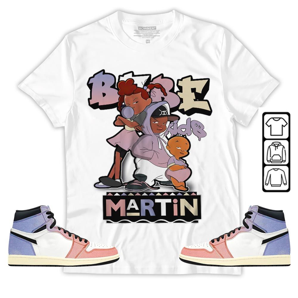Martin Babes Kids 90s Melanin Sneaker Shirt Match Retro Skyline 1s, Jordan 1 High OG Skyline MKO T-Shirt Martin Babes Kids 90s Melanin Sneaker Shirt Match Retro Skyline 1s, Jordan 1 High OG Skyline MKO T-Shirt