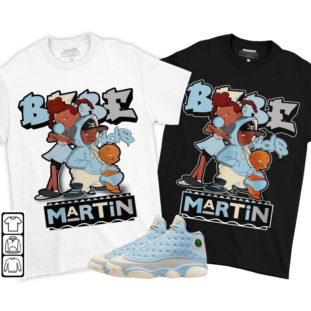 Martin Babes Kids 90s Melanin Sneaker Shirt Match SoleFly 13s, Jordan 13 Retro SoleFly MKO T-Shirt Martin Babes Kids 90s Melanin Sneaker Shirt Match SoleFly 13s, Jordan 13 Retro SoleFly MKO T-Shirt