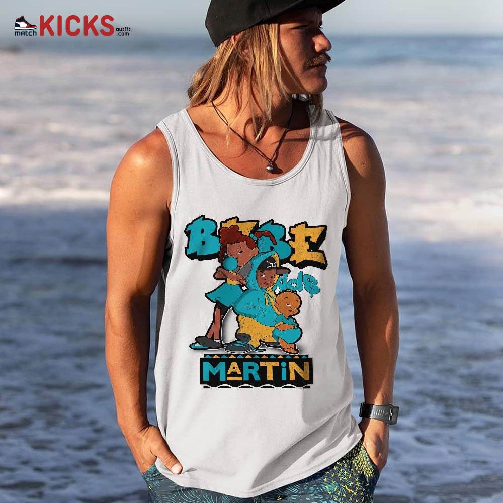 Martin Babe’s Kids 90s Sneaker Shirt Match 2023 Retro Aqua 5s, Jordan 5 Aqua MKO Tank Top Martin Babe’s Kids 90s Sneaker Shirt Match 2023 Retro Aqua 5s, Jordan 5 Aqua MKO Tank Top