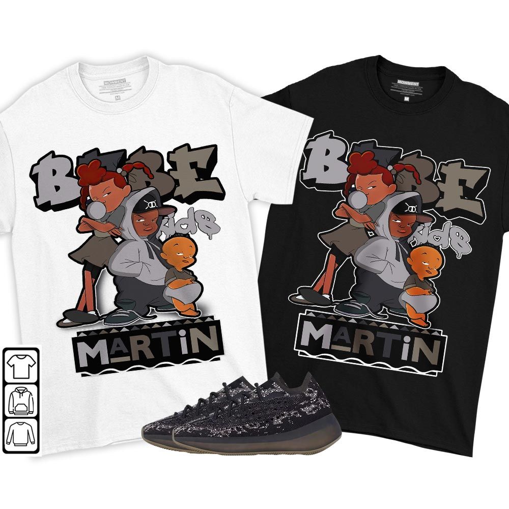 Martin Babes Kids 90s Sneaker Shirt Match 380 Onyx Non Reflective, Yeezy Boost 380 Onyx MKO T-Shirt Martin Babes Kids 90s Sneaker Shirt Match 380 Onyx Non Reflective, Yeezy Boost 380 Onyx MKO T-Shirt