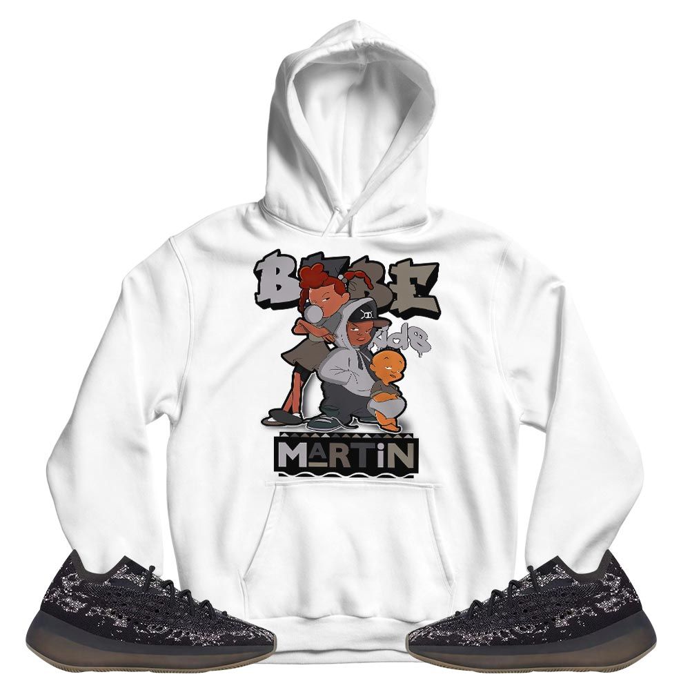 Martin Babes Kids 90s Sneaker Shirt Match 380 Onyx Non Reflective, Yeezy Boost 380 Onyx MKO T-Shirt Martin Babes Kids 90s Sneaker Shirt Match 380 Onyx Non Reflective, Yeezy Boost 380 Onyx MKO T-Shirt
