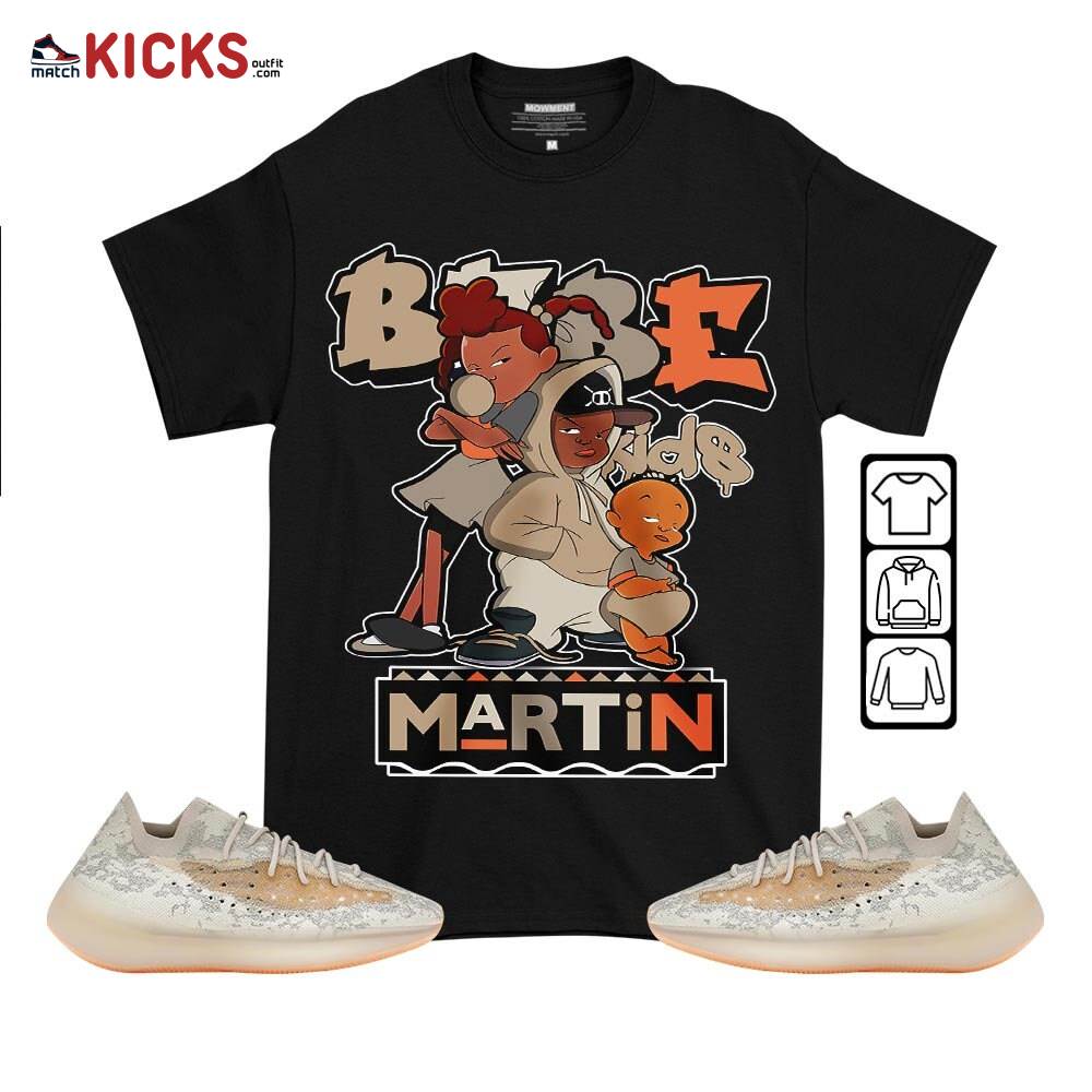 Martin Babe’s Kids 90s Sneaker Shirt Match 380 Yecoraite, Yeezy Boost 380 Yecoraite Reflective MKO T-Shirt