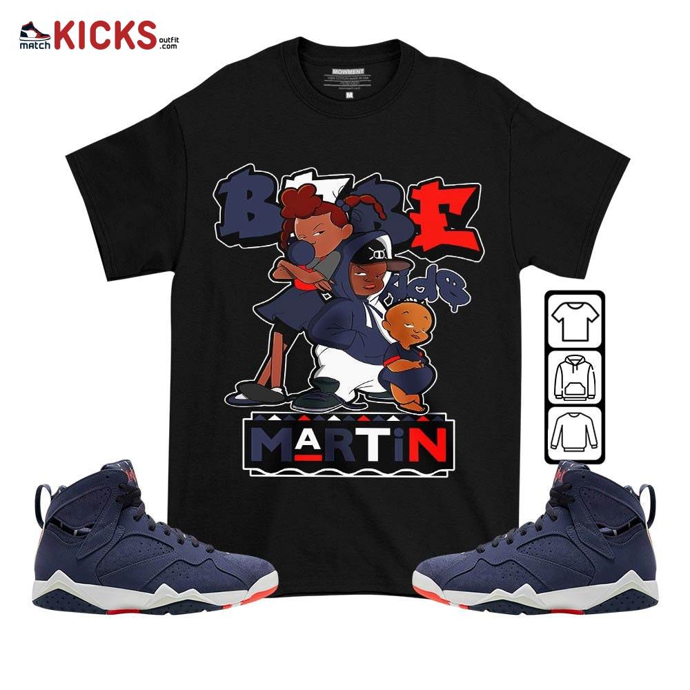 Martin Babe’s Kids 90s Sneaker Shirt Match 7 Neutral Indigo, Jordan 7 Quai 54 MKO T-Shirt Martin Babe’s Kids 90s Sneaker Shirt Match 7 Neutral Indigo, Jordan 7 Quai 54 MKO T-Shirt