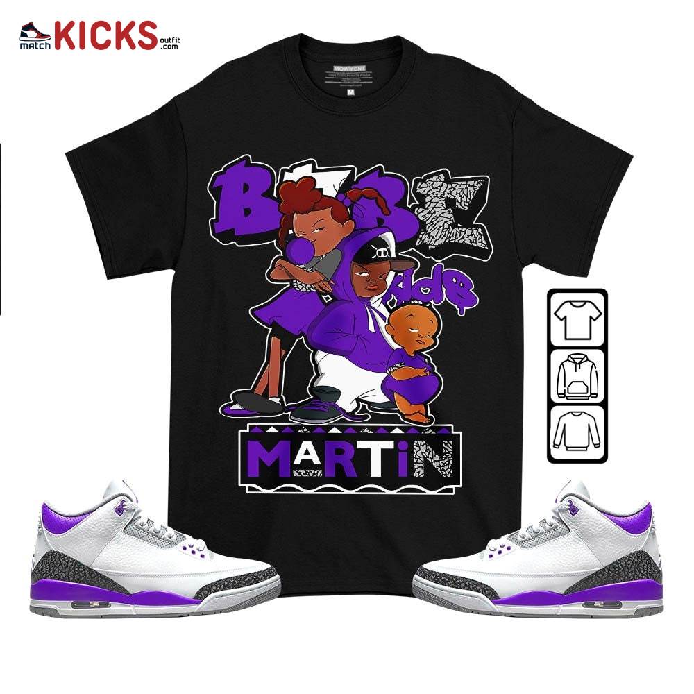 Martin Babe’s Kids 90s Sneaker Shirt Match Dark Iris 3s, Jordan 3 Retro Dark Iris MKO T-Shirt Martin Babe’s Kids 90s Sneaker Shirt Match Dark Iris 3s, Jordan 3 Retro Dark Iris MKO T-Shirt