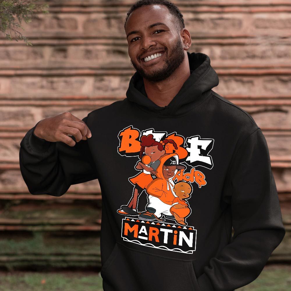 Martin Babes Kids 90s Sneaker Shirt Match Dunk Black Orange, Dunk High GS Safety Orange MKO T-Shirt Martin Babes Kids 90s Sneaker Shirt Match Dunk Black Orange, Dunk High GS Safety Orange MKO T-Shirt