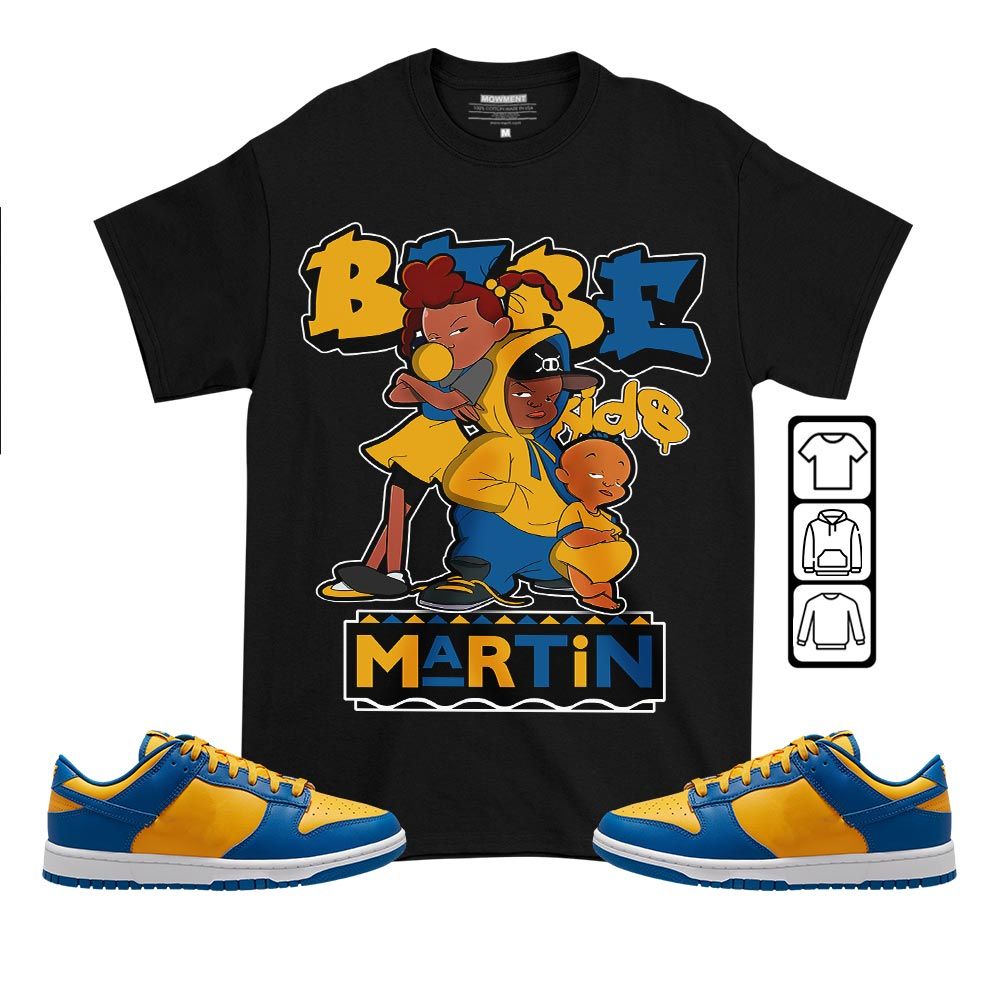Martin Babes Kids 90s Sneaker Shirt Match Dunk Low Blue Yellow, Dunk Low Blue Jay MKO T-Shirt Martin Babes Kids 90s Sneaker Shirt Match Dunk Low Blue Yellow, Dunk Low Blue Jay MKO T-Shirt