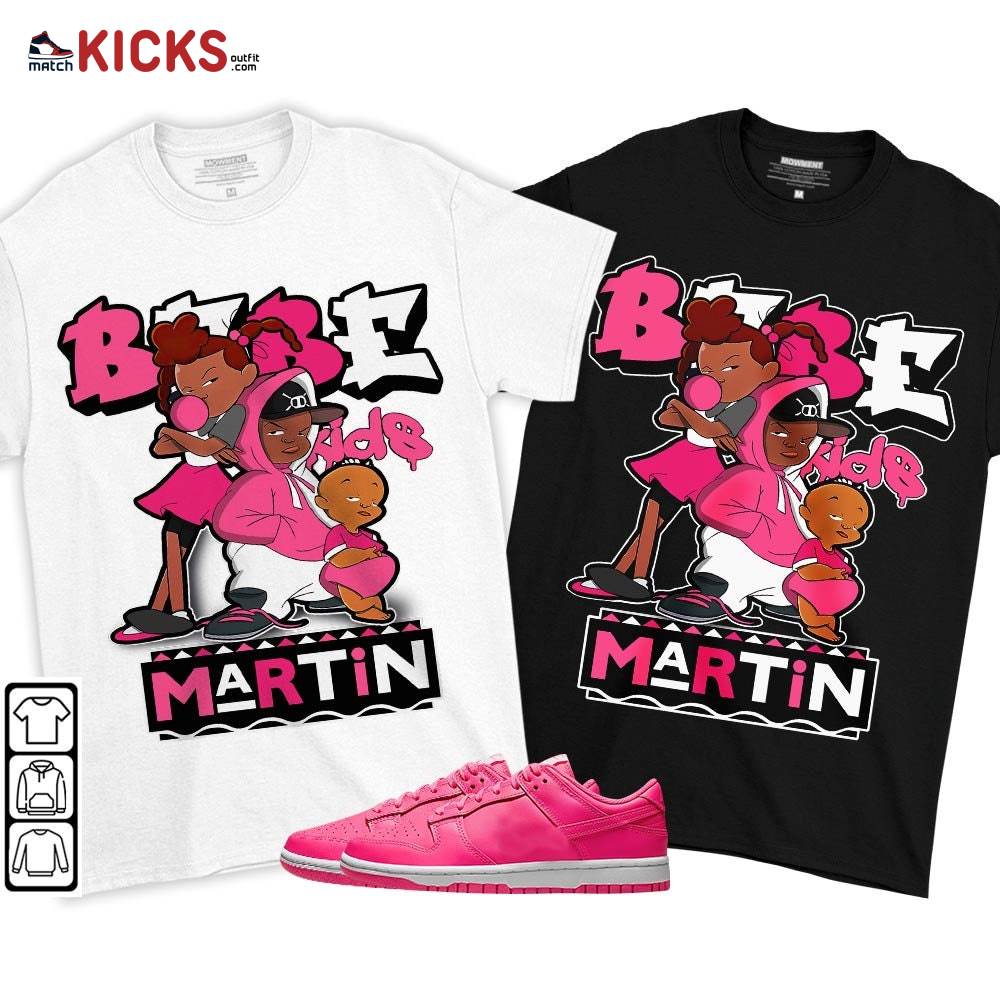 Martin Babe’s Kids 90s Sneaker Shirt Match Dunk Low Hyper Pink, Dunk Low Hot Pink MKO T-Shirt Martin Babe’s Kids 90s Sneaker Shirt Match Dunk Low Hyper Pink, Dunk Low Hot Pink MKO T-Shirt