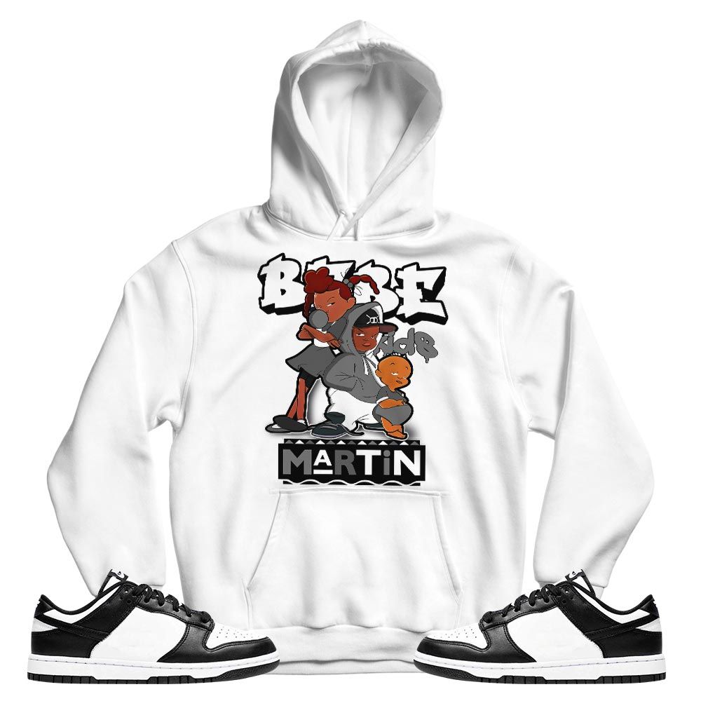 Martin Babes Kids 90s Sneaker Shirt Match Dunk Panda Black White, Dunk Low Panda 2022 MKO T-Shirt Martin Babes Kids 90s Sneaker Shirt Match Dunk Panda Black White, Dunk Low Panda 2022 MKO T-Shirt