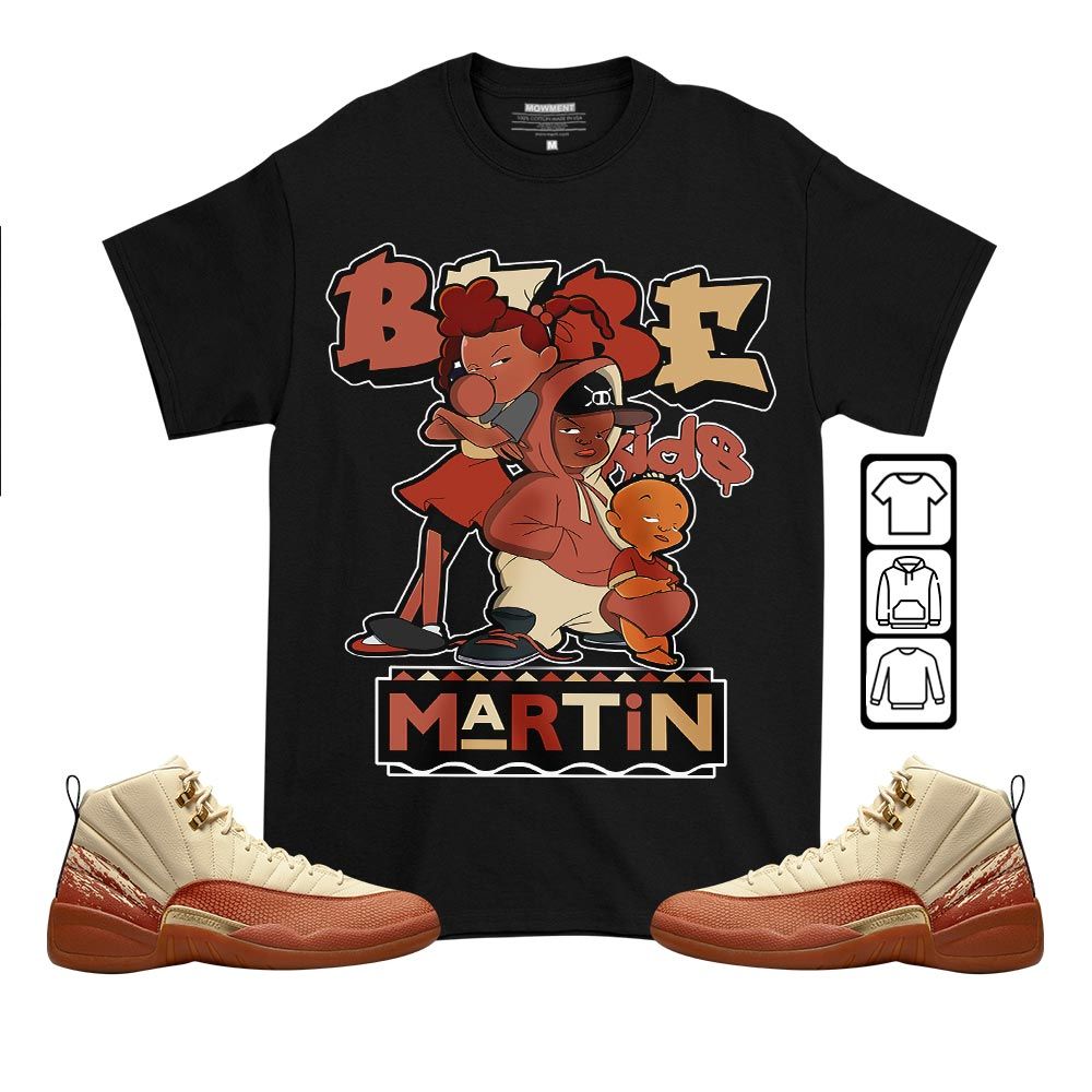 Martin Babes Kids 90s Sneaker Shirt Match Eastside Golf 12s, Jordan 12 Retro Eastside Golf MKO T-Shirt