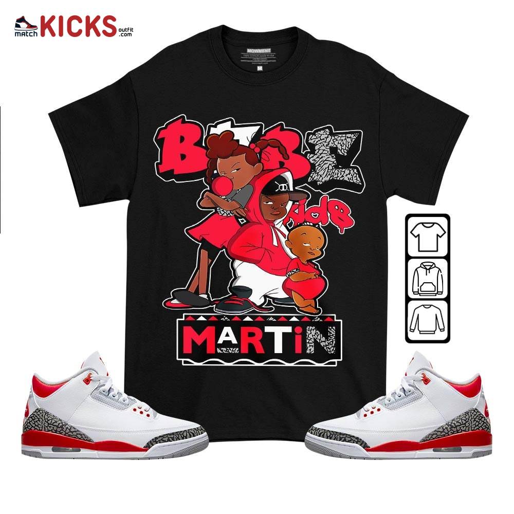 MJ(2) T-Shirt Match Jordan 3 Fire Red main image 1