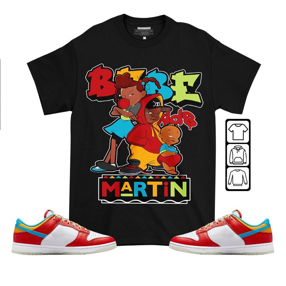 Martin Babes Kids 90s Sneaker Shirt Match Fruity Pebbles Dunk Low, Dunk Low Fruity Pebbles MKO T-Shirt Martin Babes Kids 90s Sneaker Shirt Match Fruity Pebbles Dunk Low, Dunk Low Fruity Pebbles MKO T-Shirt