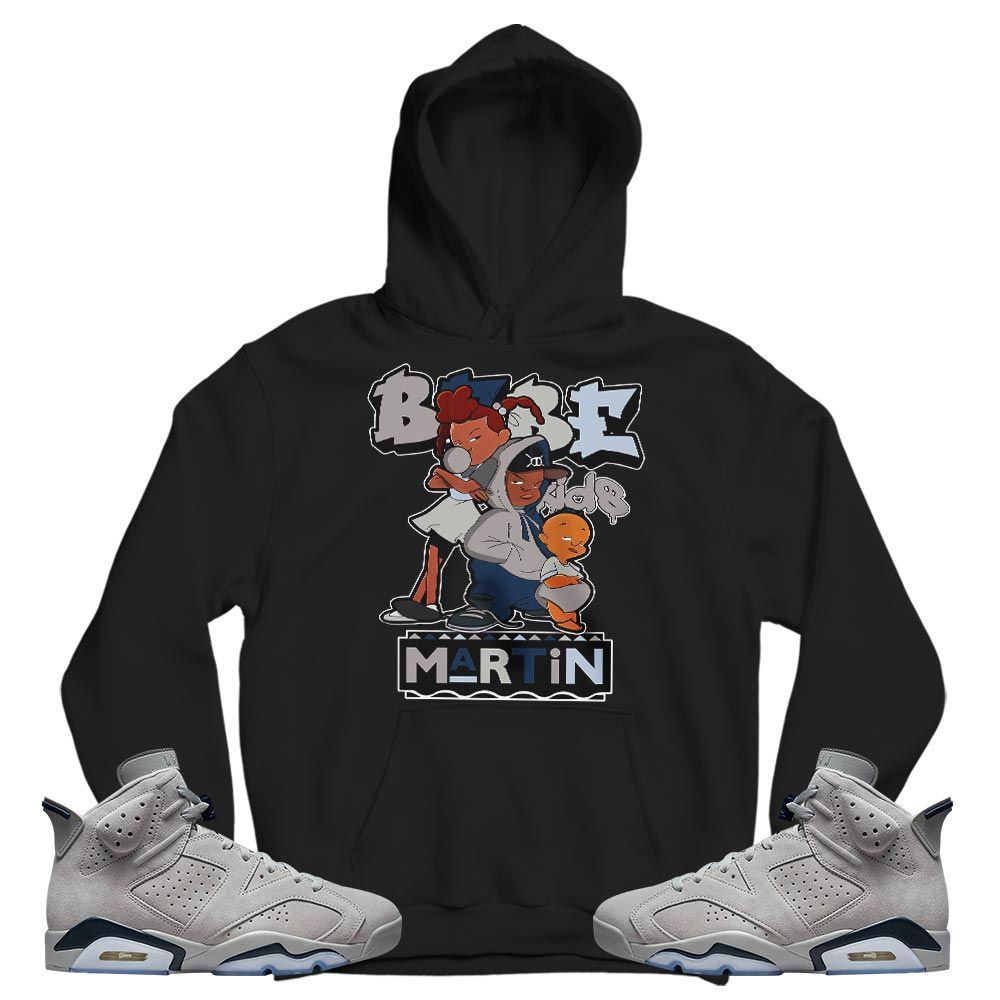 Martin Babes Kids 90s Sneaker Shirt Match Georgetown 6s, Jordan 6 Retro Georgetown MKO T-Shirt