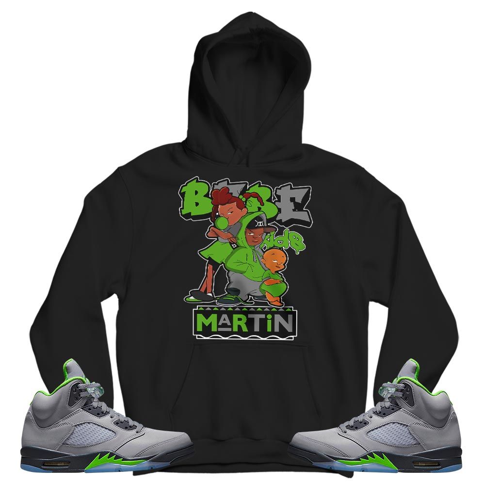 Martin Babes Kids 90s Sneaker Shirt Match Green Bean 5s, Jordan 5 Retro Green Bean MKO T-Shirt