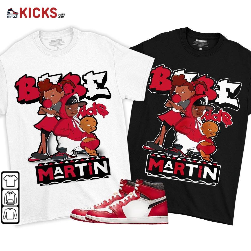 Martin Babe’s Kids 90s Sneaker Shirt Match High OG Chicago 1s, Jordan 1 Lost and Found Chicago MKO T-Shirt Martin Babe’s Kids 90s Sneaker Shirt Match High OG Chicago 1s, Jordan 1 Lost and Found Chicago MKO T-Shirt